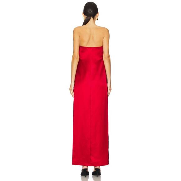 ALC Ani Strapless Gown Long Dress in Really Red 10 - Picture 3 of 4